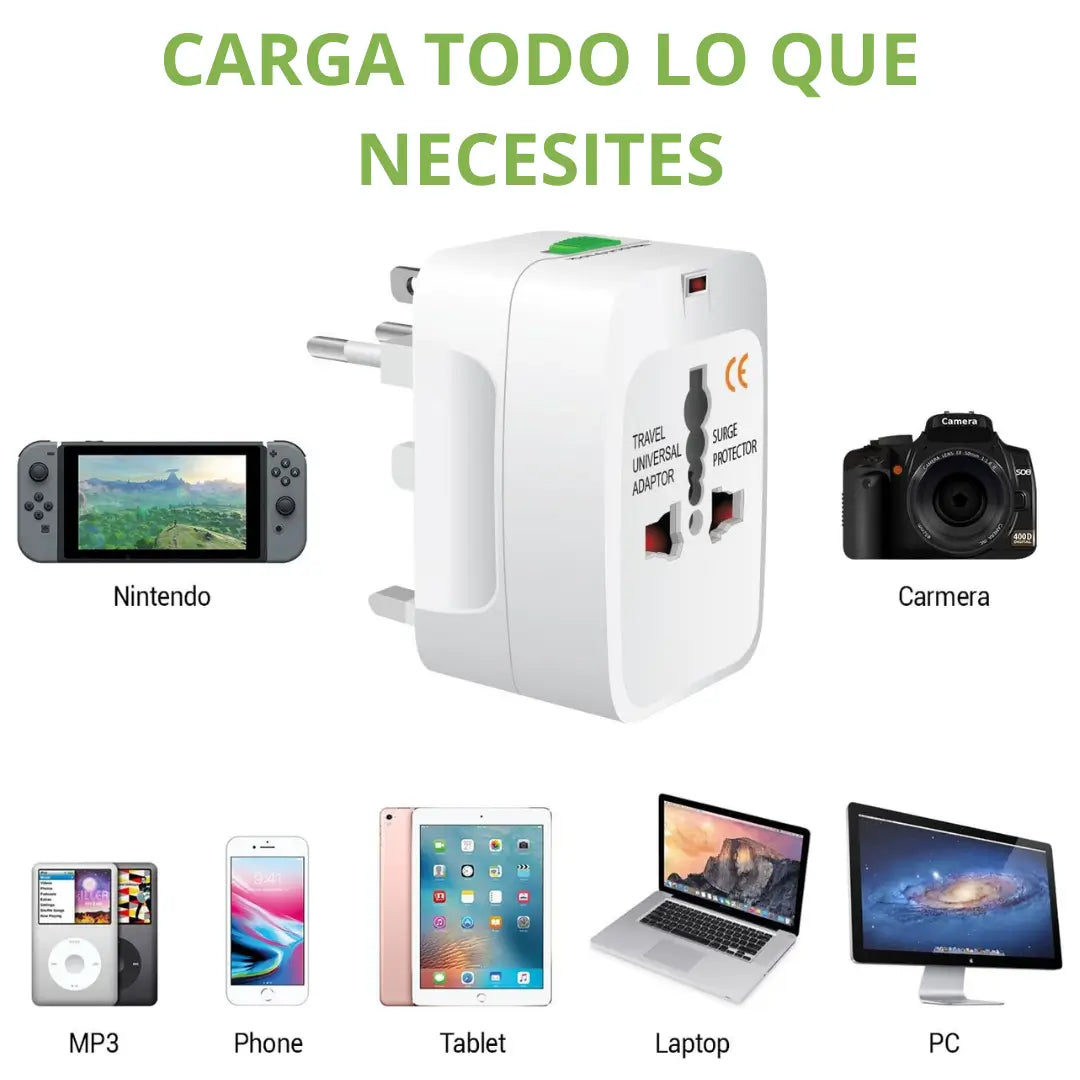Adaptador Enchufe Universal Para Viajes al Extranjero✈️