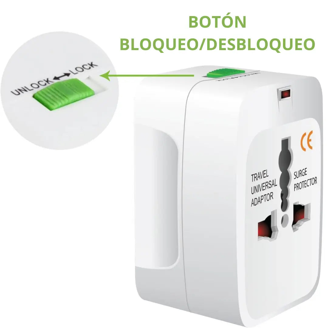Adaptador Enchufe Universal Para Viajes al Extranjero✈️