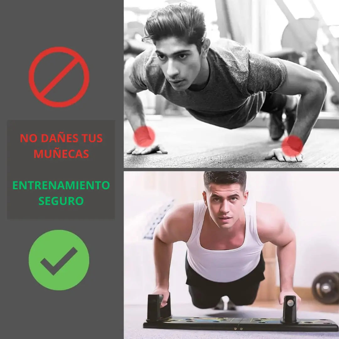 Tablero Flexiones Push-Up Pro 14 en 1🔥(Pecho, Tríceps, Abdominales y Hombros💪)
