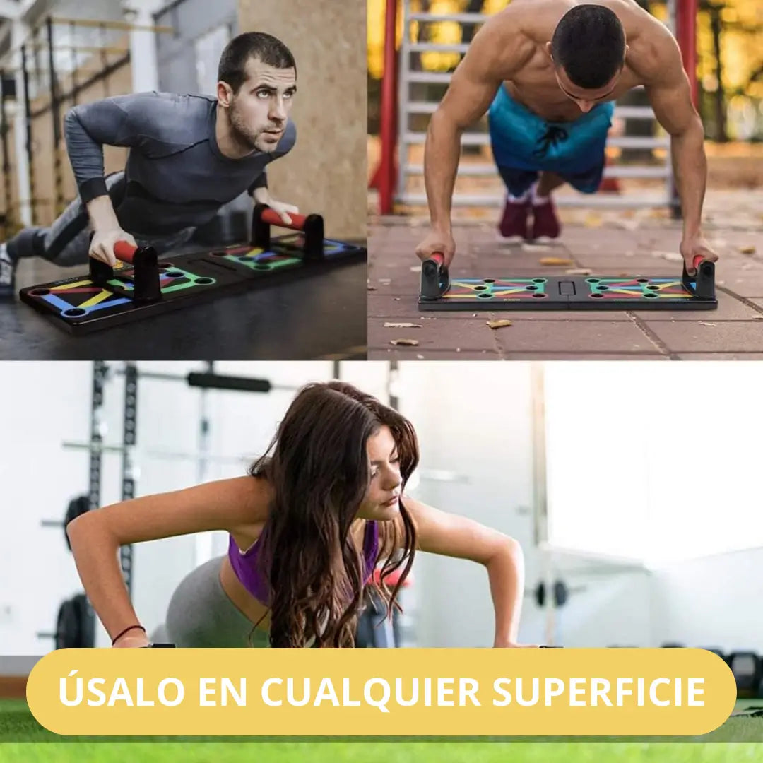 Tablero Flexiones Push-Up Pro 14 en 1🔥(Pecho, Tríceps, Abdominales y Hombros💪)