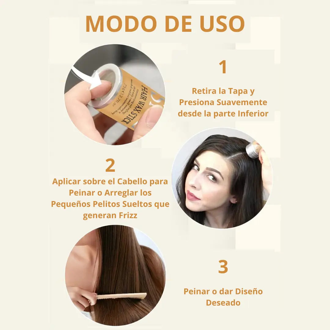 Cera Mágica FRIZZ OFF🔥Fijación de Cabello 2x1