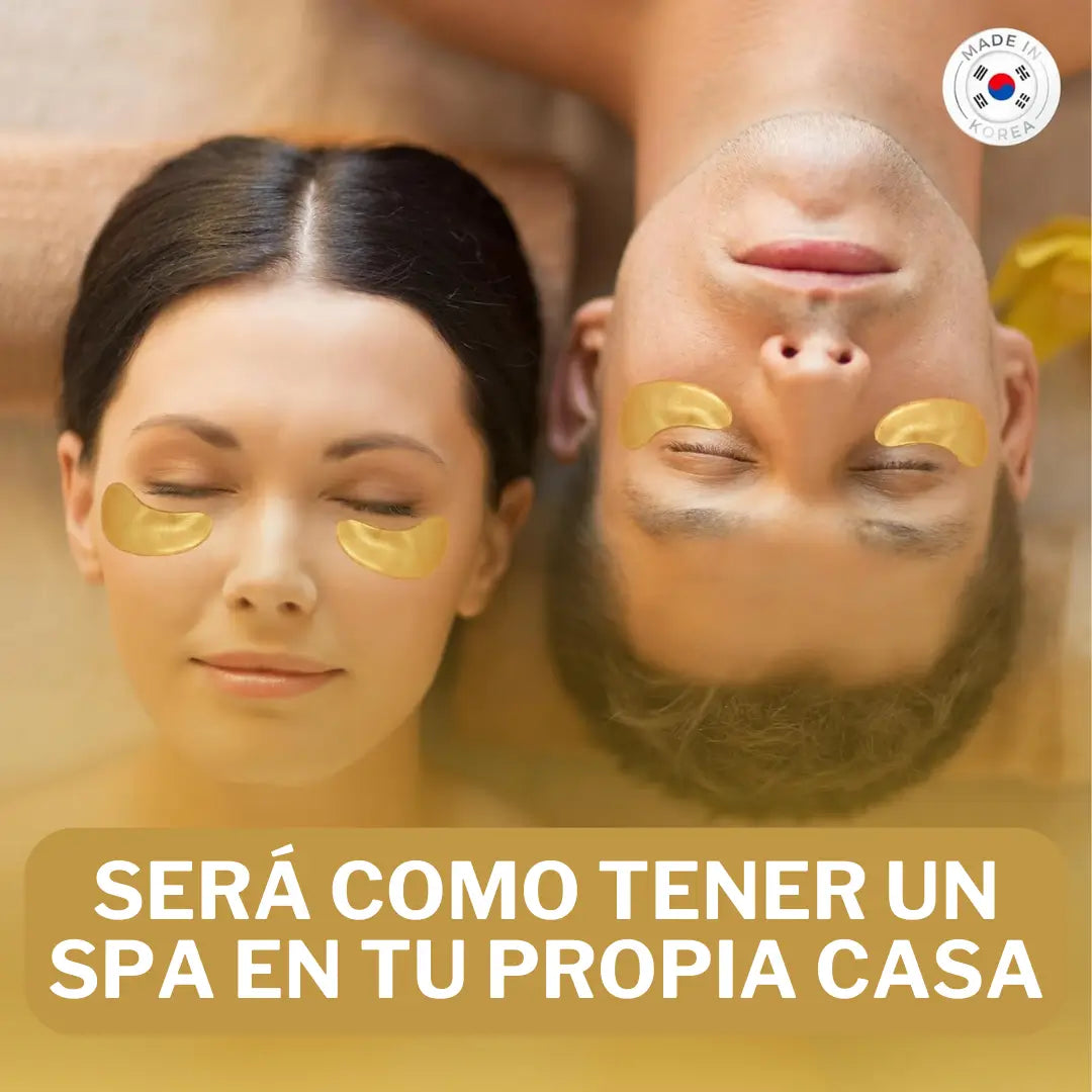 60 Parches Hidrogel Elimina Ojeras con Extracto de Baba de Caracol 🐌