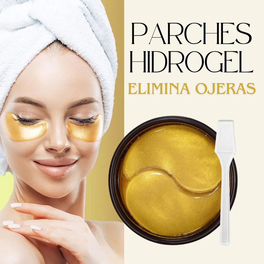60 Parches Hidrogel Elimina Ojeras con Extracto de Baba de Caracol 🐌