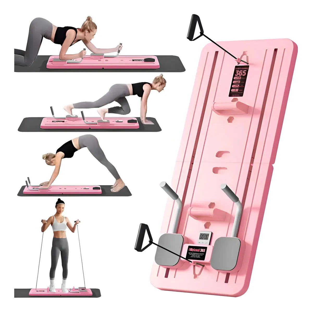 Pilates Home Reformer ® | Tabla de Pilates Plegable 6 en 1 | Actívate y Tonifica en Casa 💪🏼 + Guía de Ejercicios Gratis 🎁