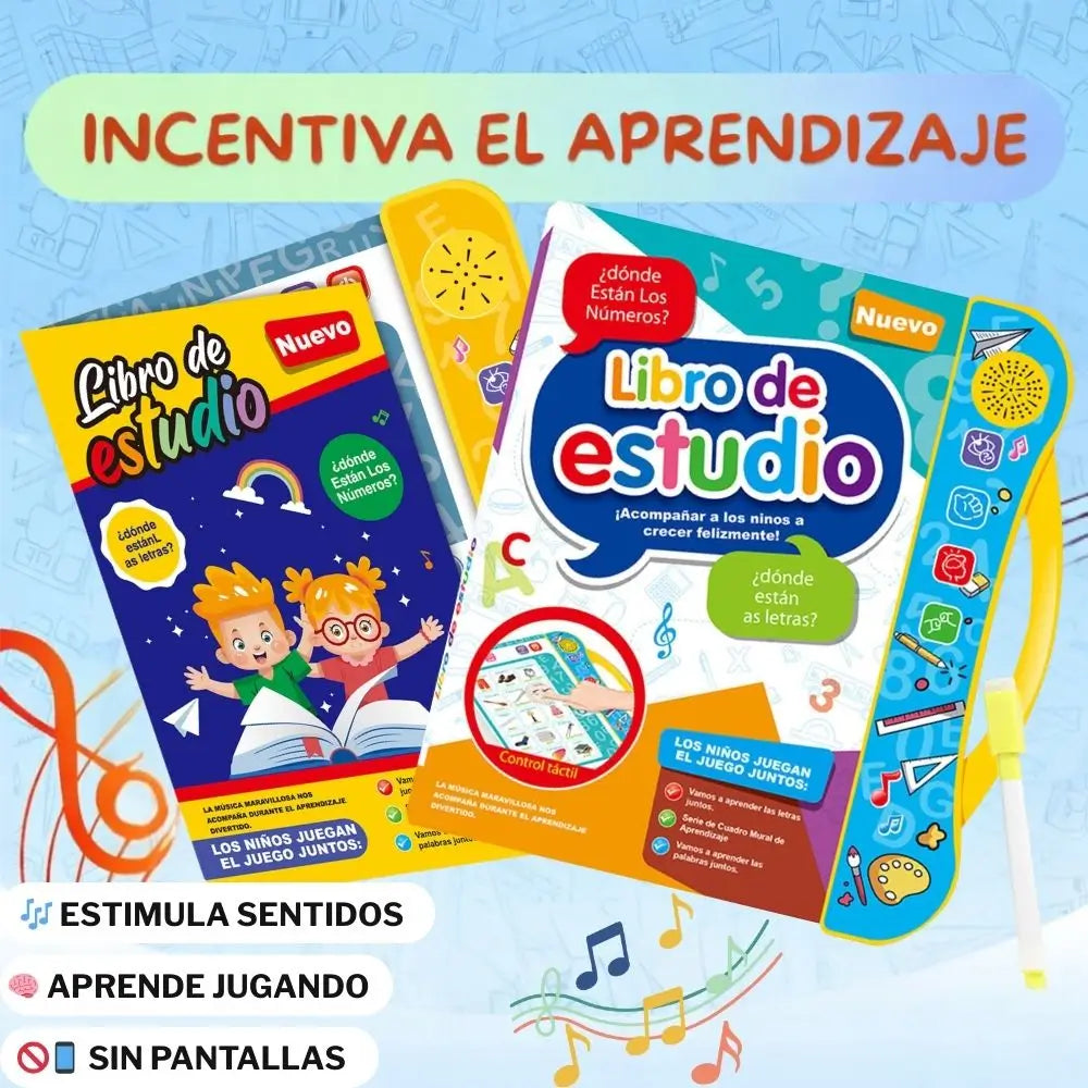 Libro Educativo Interactivo | Aprender Jugando | Estimula Lenguaje y Sentidos 🎶