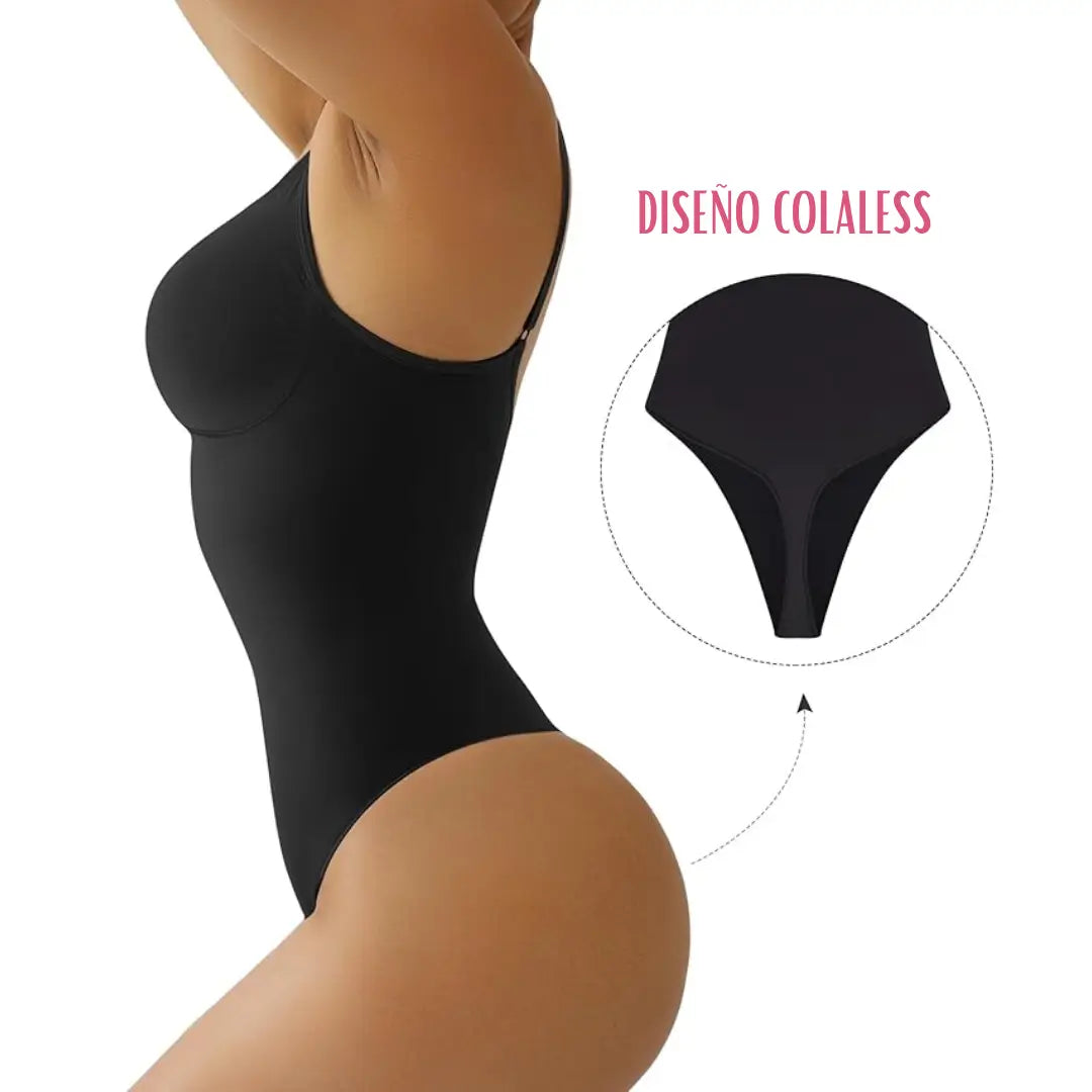 BODY MOLDEADOR REDUCTOR 3 EN 1 DISEÑO COLALESS CON BROCHE💎 + GUÍA "TODO SOBRE EL SKINCARE"✨