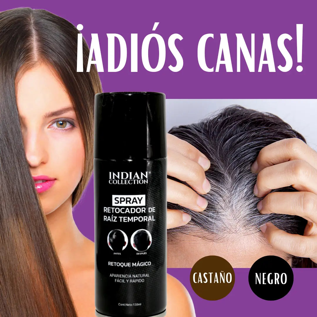 SPRAY PINTA CANAS RETOQUE RAIZ CABELLO 130ml✨ - TEMPORAL + GUÍA TODO SOBRE EL CUIDADO CAPILAR