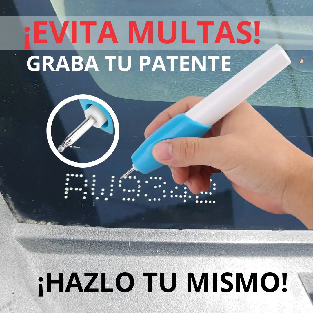LÁPIZ GRABADOR PATENTES INALÁMBRICO PORTÁTIL - GRABA VIDRIO, METAL, PLÁSTICO Y MADERA