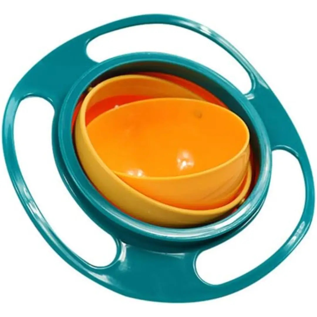 BOWL MÁGICO GIRATORIO 360° ANTIDERRAMES + GUÍA POTENCIA EL DESARROLLO COGNITIVO DE TUS HIJOS