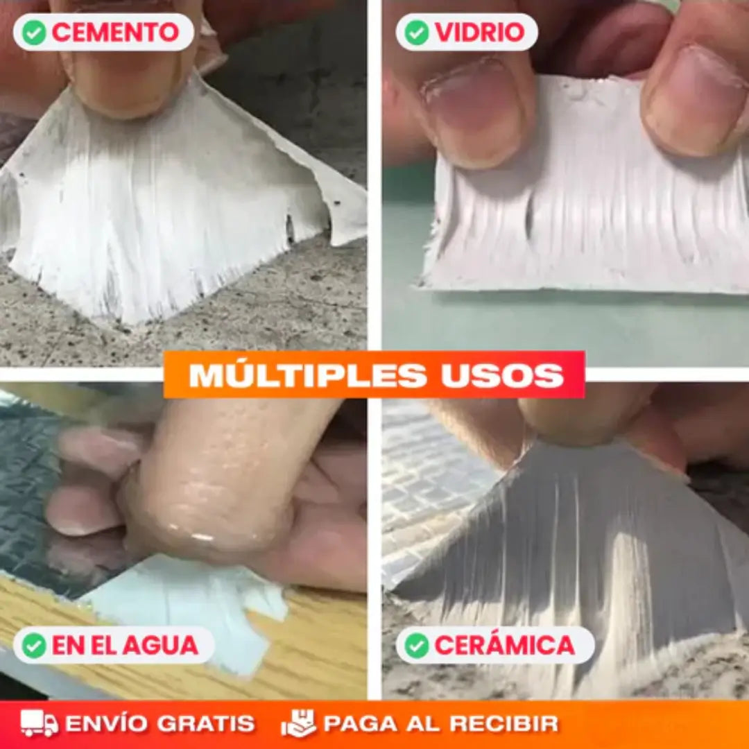 🛠️ Pack 2x1 Cinta Impermeable Antifugas – ¡Sella, Protege y Olvídate de las Goteras!