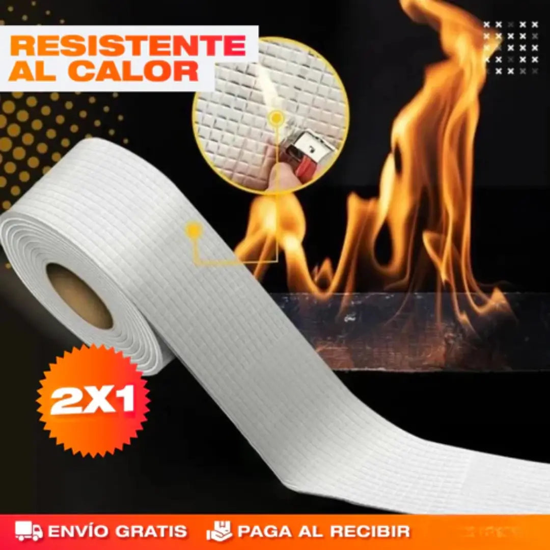 🛠️ Pack 2x1 Cinta Impermeable Antifugas – ¡Sella, Protege y Olvídate de las Goteras!