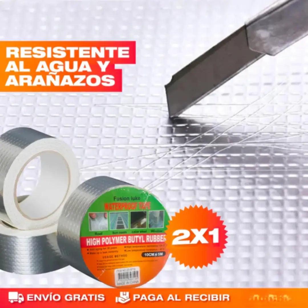 🛠️ Pack 2x1 Cinta Impermeable Antifugas – ¡Sella, Protege y Olvídate de las Goteras!