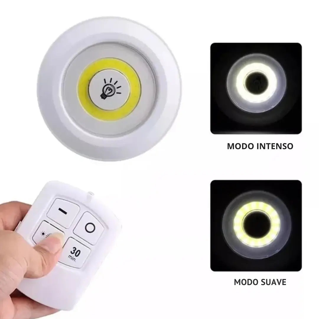 Set 3 LuzLED Control™ - Iluminación Inalámbrica Instantánea - Instala en segundos y olvídate de cables y herramientas