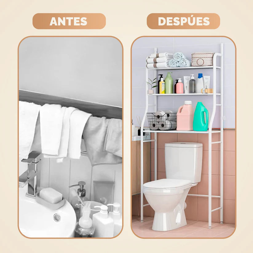 Organizador Multirack de Baño 3 Niveles - Maximiza cada espacio de tu Hogar