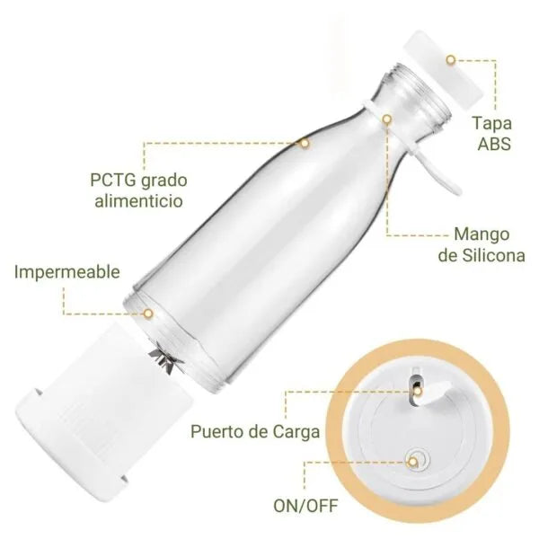Licuadora Portátil EasyMix 380 ml (color aleatorio)