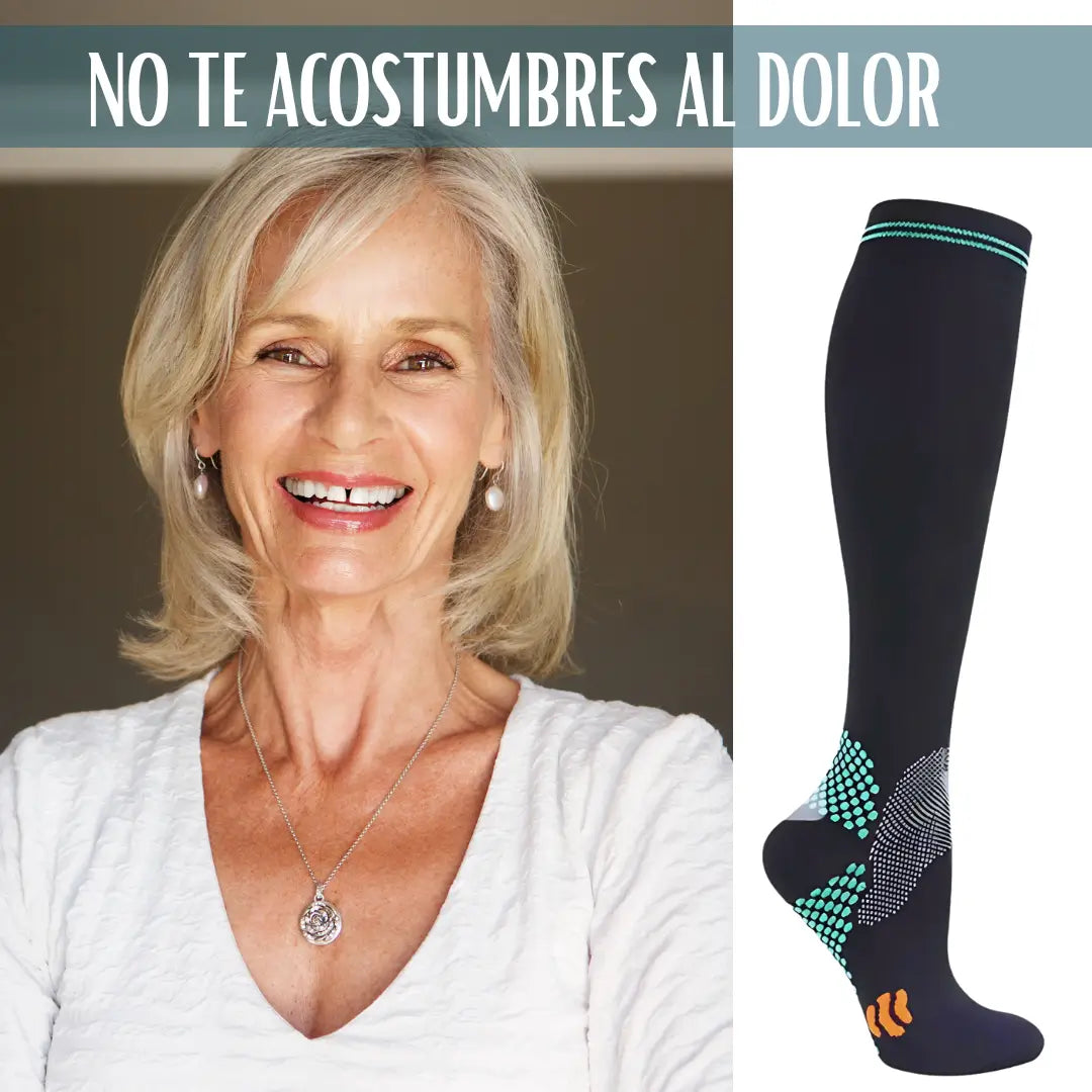 MEDIAS DE COMPRESIÓN ANTI VÁRICES – ALIVIO CIRCULATORIO DIARIO – DISMINUYE EL DOLOR Y LA HINCHAZÓN DESDE SU PRIMER USO