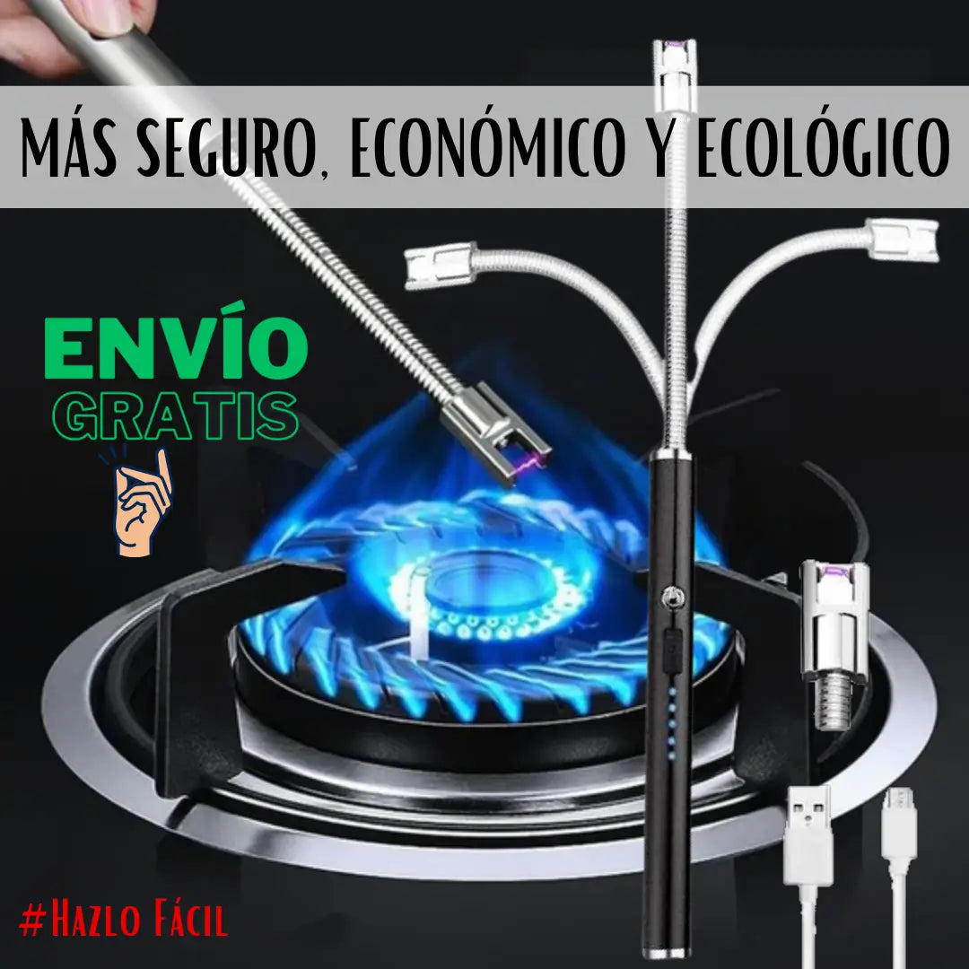ENCENDEDOR ELECTRICO RECARGABLE USB - OLVÍDATE DE COMPRAR ENCENDEDORES DESECHABLES PARA SIEMPRE✅- COLOR SORPRESA🎉+ GUÍA NO DEJES QUE EL ESTRÉS Y LA ANSIEDAD DOMINEN TU VIDA (GRATIS)