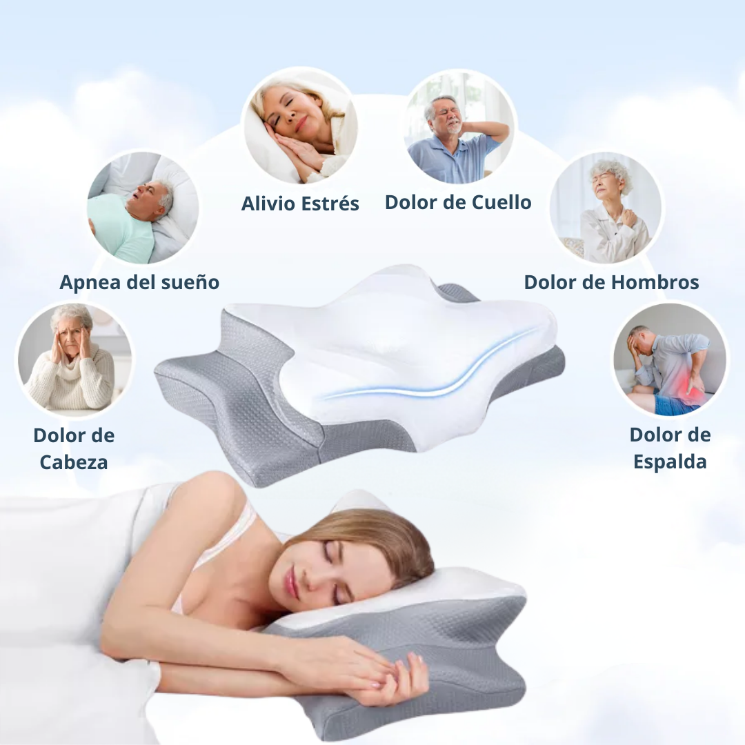 Mi Almohada Cozy Rest🌙 - Almohada Cervical Viscoelástica- Alinea tu cuello - Alivia el dolor en 7 días o menos