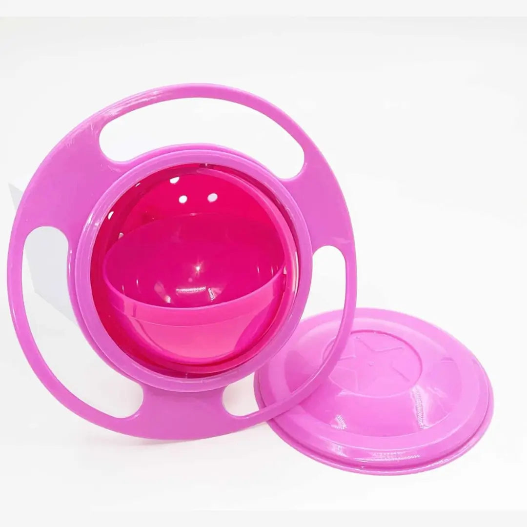 BOWL MÁGICO GIRATORIO 360° ANTIDERRAMES + GUÍA POTENCIA EL DESARROLLO COGNITIVO DE TUS HIJOS