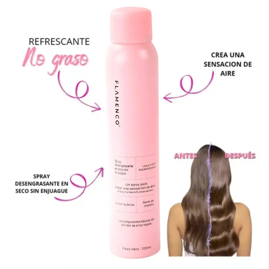 SHAMPOO SPRAY PARA LAVADO EN SECO 200 ML✨ - APTO PARA TODO TIPO DE CABELLOS - CABELLO LIMPIO EN SEGUNDOS✅