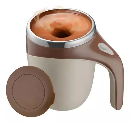 MixMug™ MEZCLADOR AUTOMÁTICO CON REVOLVEDOR MAGNÉTICO Y CARGA USB 380ml - Disfruta tu bebida favorita libre de molestos grumos