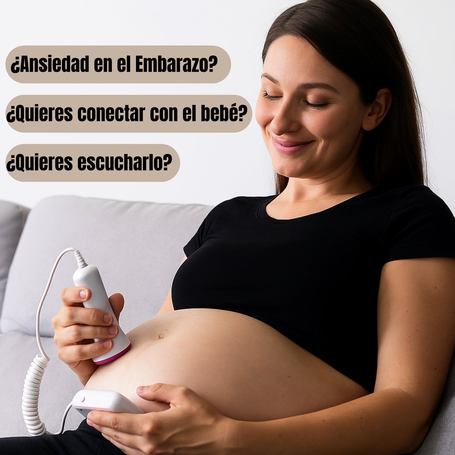 Monitor de Latidos Fetales – Escucha el corazón de tu bebé – Tranquilidad diaria desde la semana 9 del embarazo - Color Sorpresa!