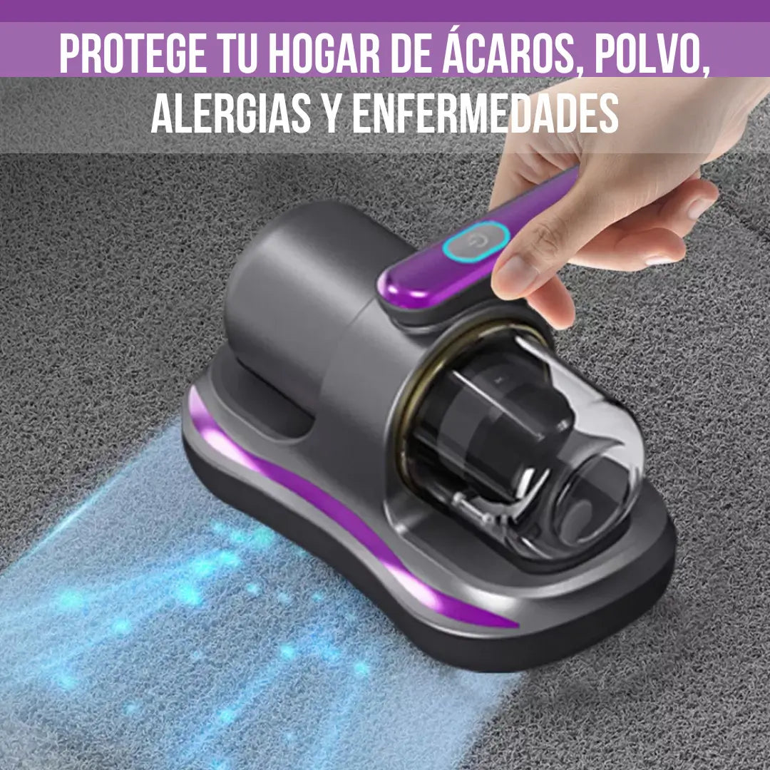 Aspiradora Eliminadora de Ácaros 3.500 PRO Inalámbrica con Batería 2.000 mAh y UV