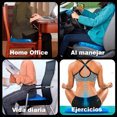 Cojín de Gel Ortopédico – Alivio de Presión ✨– Siéntate Cómodo Todo el Día🧘♀️✅