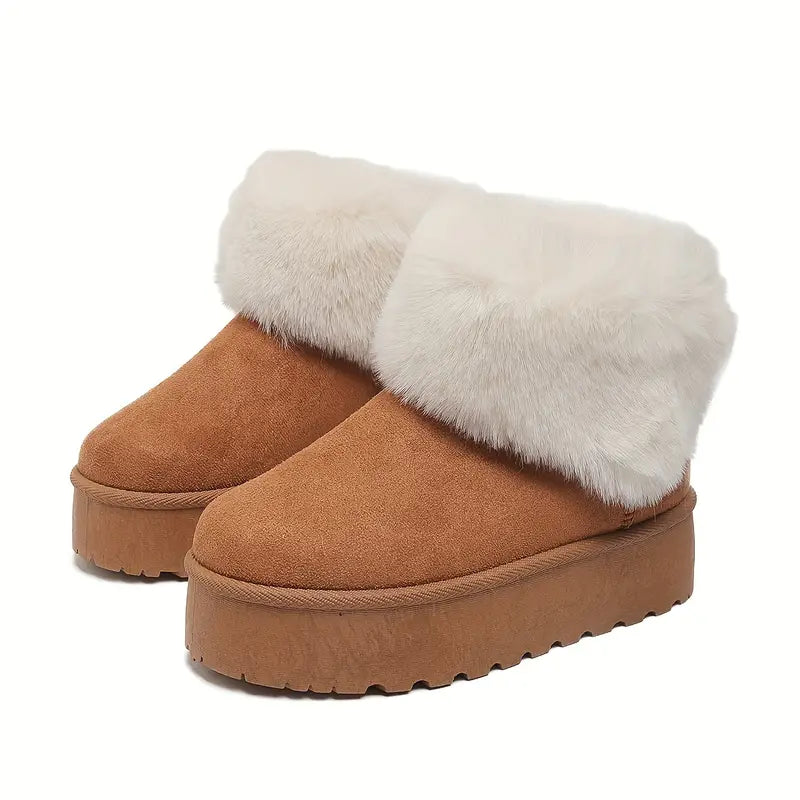 Botas Mujer Confort Feet Felpa - Resistentes al Frío, Suela Antideslizante y Estilo Moderno y Femenino