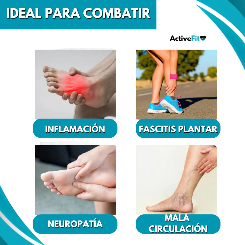 Masajeador de Pies EMS Active Fit con Tecnología de Estimulación Muscular Eléctrica (EMS)✅
