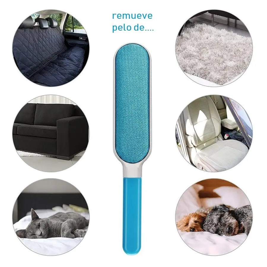 CEPILLO QUITAPELOS Y PELUSAS AUTOLIMPIABLE PARA MASCOTAS Y HOGAR + CEPILLO DE VIAJES GRATIS✨ - AHORRA TIEMPO Y DINERO