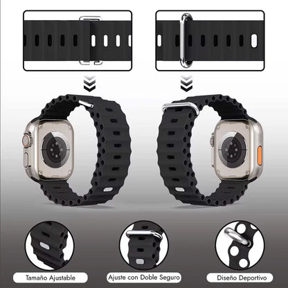 SmartWatch T900 Ultra Pantalla HD+ Cargador Inalámbrico - Realiza Llamadas, Recibe Alertas de Whatsapp, Facebook, Twitter y otras RRSS directamente en tu muñeca.