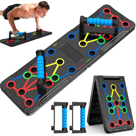 Tablero Flexiones Push-Up Pro 14 en 1🔥(Pecho, Tríceps, Abdominales y Hombros💪)