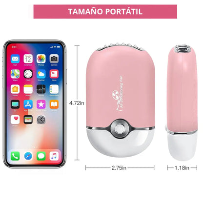Mini Ventilador Secador de Pestañas, Uñas y Aire Acondicionado 3 en 1 (color sorpresa)