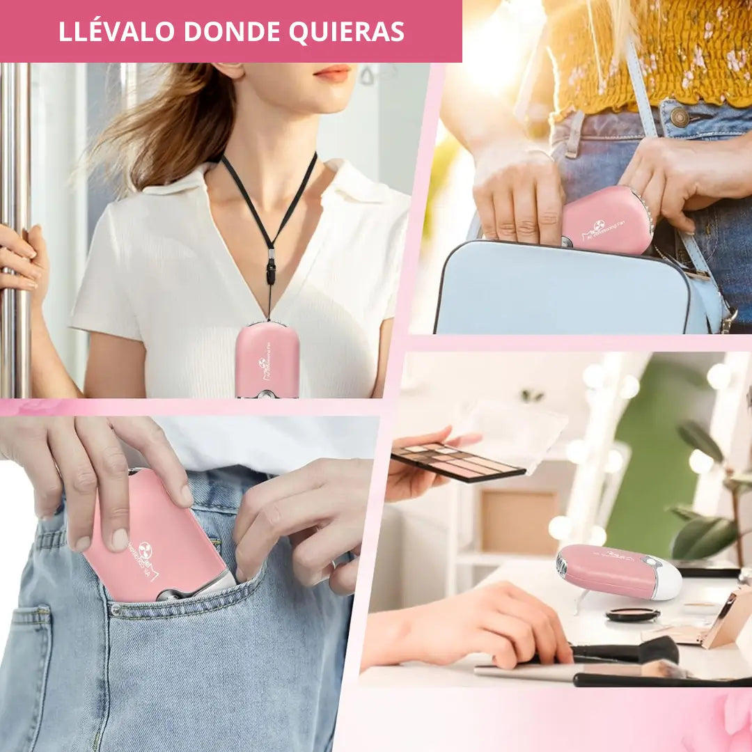 Mini Ventilador Secador de Pestañas, Uñas y Aire Acondicionado 3 en 1 (color sorpresa)
