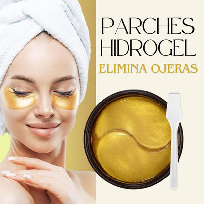 60 Parches Hidrogel Elimina Ojeras con Extracto de Baba de Caracol 🐌