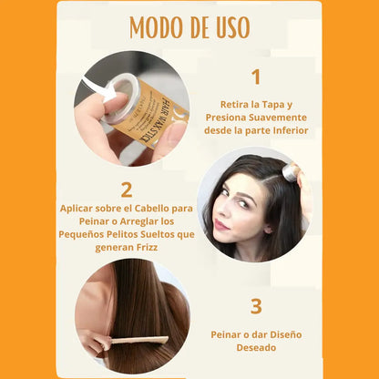 Kit 2x1 Cera Mágica FRIZZ OFF🔥Controla Frizz y Baby Hairs al Instante y con Duración Prolongada + Guía Todo Sobre el Cuidado Capilar✨