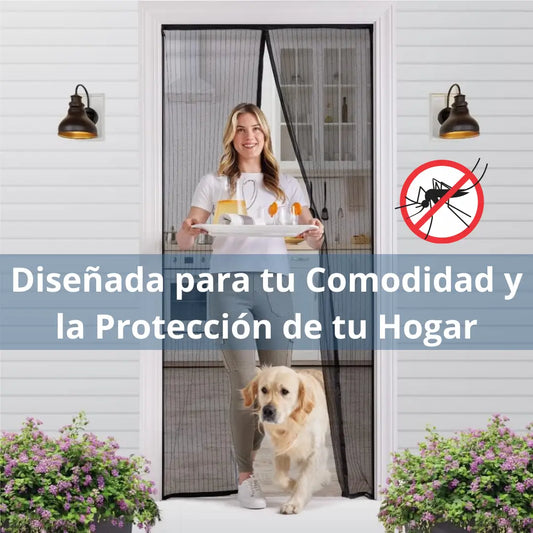 Puerta Cortina Anti Mosquitos Cierre Magnético Premium 210x1mts