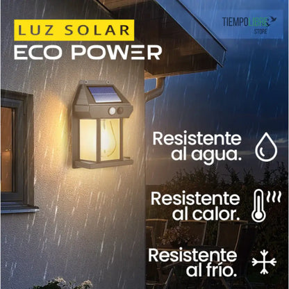 LUZ SOLAR EXTERIOR EMPALMADA - AHORRO DE ENERGÍA ELÉCTRICA
