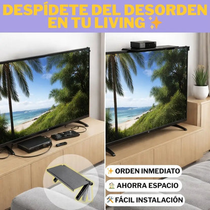 Oferta 2X1 Soporte Plegable Para Accesorios de TV | Optimiza Espacios | Orden visual en segundos✨