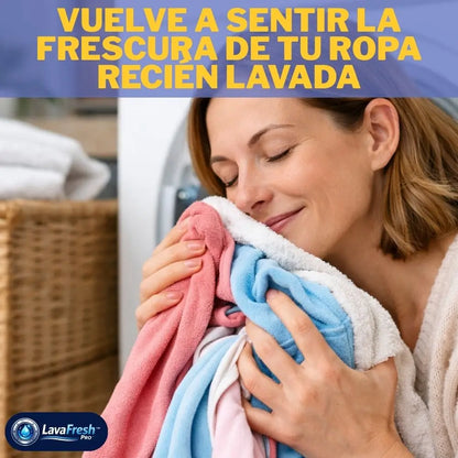 LavaFresh Pro™ | Pastillas de Limpieza Profunda para Lavadoras (12 Unidades) - Tu lavadora limpia y tu ropa sin olor ✨