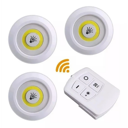 Set 3 LuzLED Control™ -  Iluminación Inalámbrica Instantánea -  Instala en segundos y olvídate de cables y herramientas