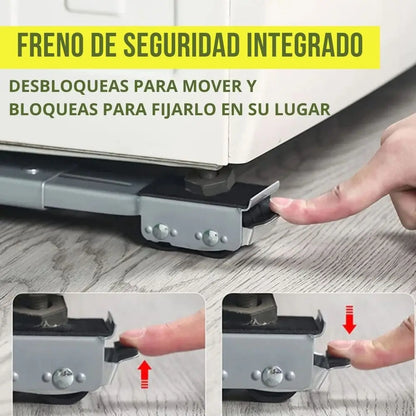 SlidePro® | Soporte Móvil Para Electrodomésticos | Mueve tu lavadora sin esfuerzo ✨