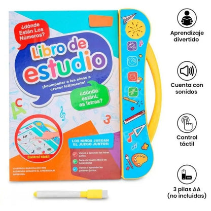 Libro Educativo Interactivo | Aprender Jugando | Estimula Lenguaje y Sentidos 🎶