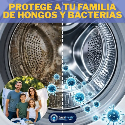 LavaFresh Pro™ | Pastillas de Limpieza Profunda para Lavadoras (12 Unidades) - Tu lavadora limpia y tu ropa sin olor ✨