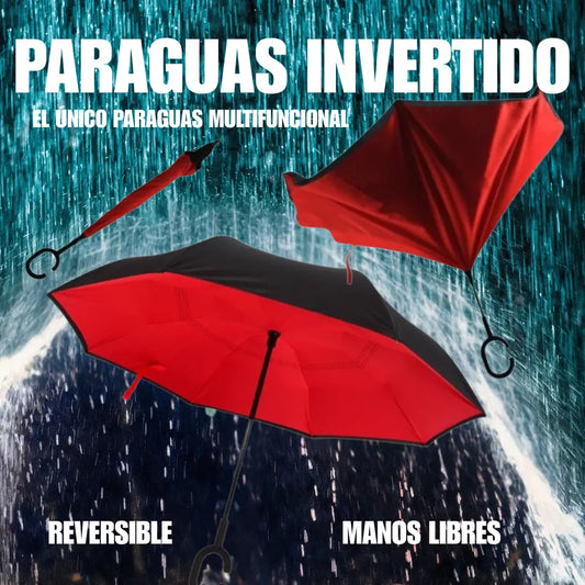 PARAGUAS FLEX INVERX - EL ÚNICO PARAGUAS MANOS LIBRES, QUE SE MANTIENE SECO EN EL EXTERIOR