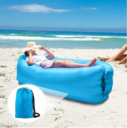 Sofá Cama Inflable Relax - Playa🏖️ Camping🏕️ Montaña⛰️ Piscina🏊‍♂️