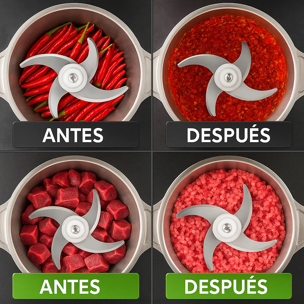 Picadora Eléctrica Smart Cooking® - Tritura y pica rápido – Ahorra tiempo en tus preparaciones diarias. Listas en solo segundos