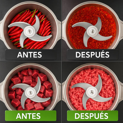 Picadora Eléctrica Smart Cooking® - Tritura y pica rápido – Ahorra tiempo en tus preparaciones diarias. Listas en solo segundos