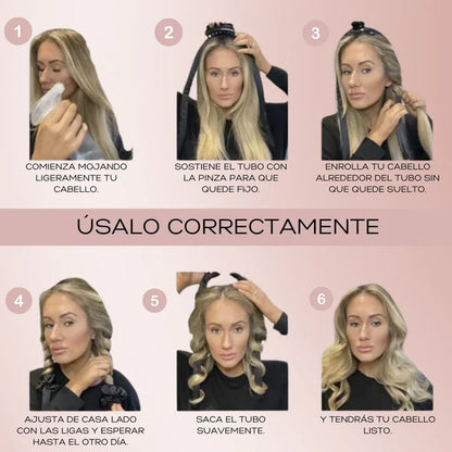 Kit CurlMagic® – Ondas Sin Calor – La Nueva Tendencia🔥 - Despierta con peinado perfecto en pocas horas